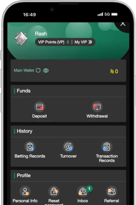 Payment methods to add money to your Baji Live account